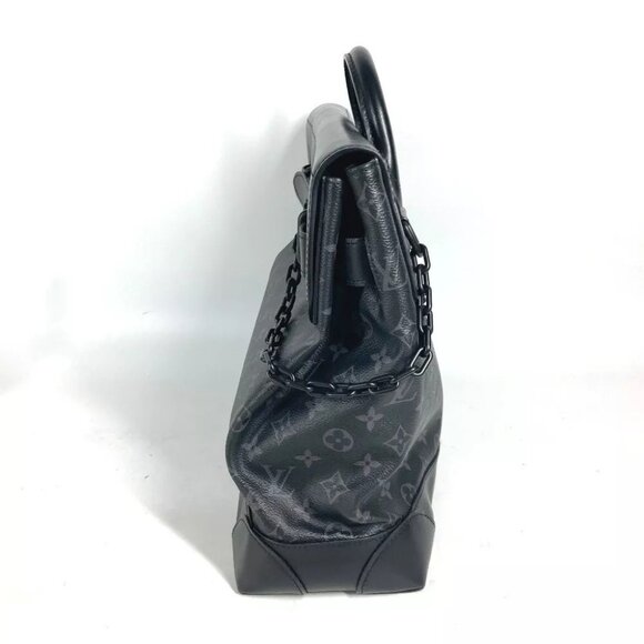 LOUIS VUITTON M44731 MonogramEclipse Steamer PM Bag Hand Bag - Picture 13 of 16